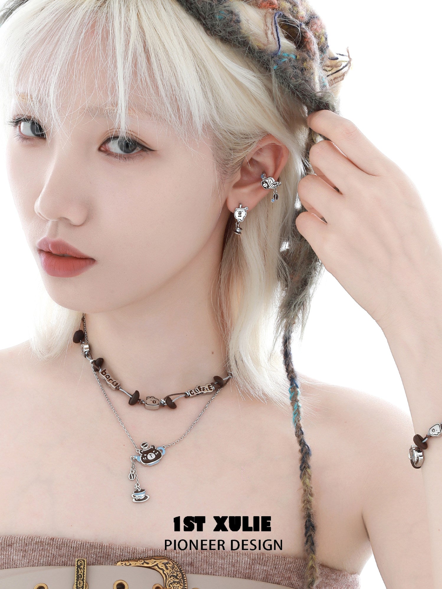 1STXULIE Superior Niche Capybara Necklace T5841