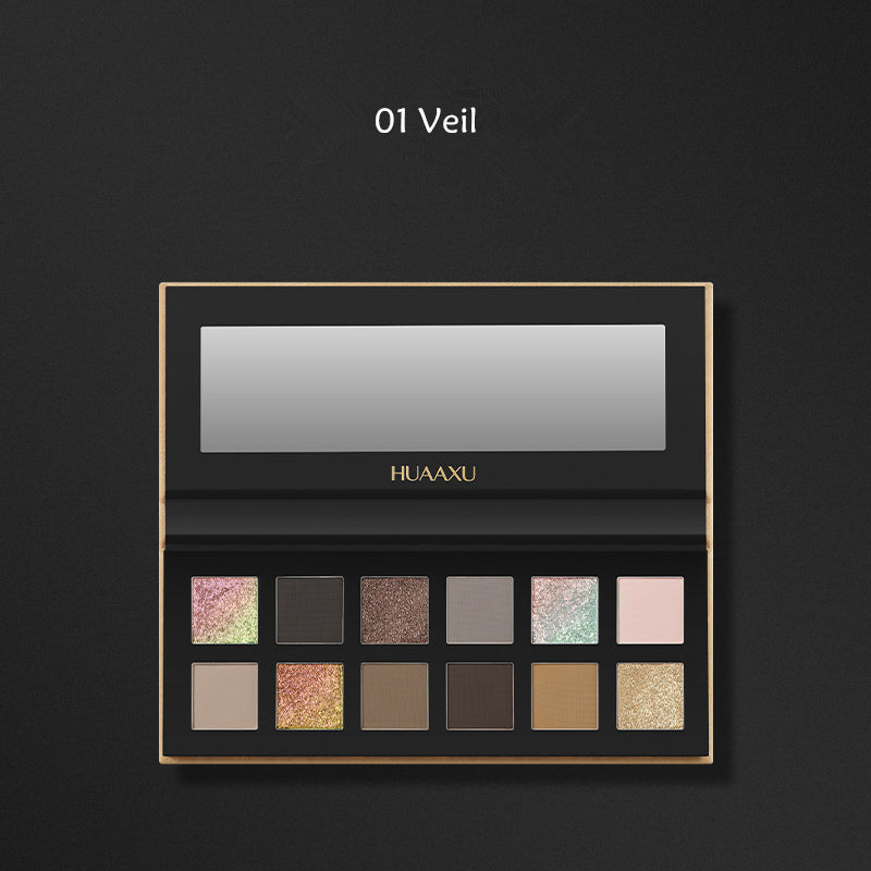 HUAXU Velvet Collection 12-color Chameleon Eyeshadow Palette T4213