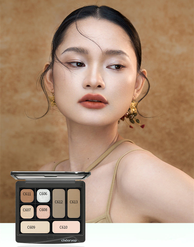 QianYan Art Tour Eyeshadow & Highlighter & Contour DIY Makeup Palette T4121
