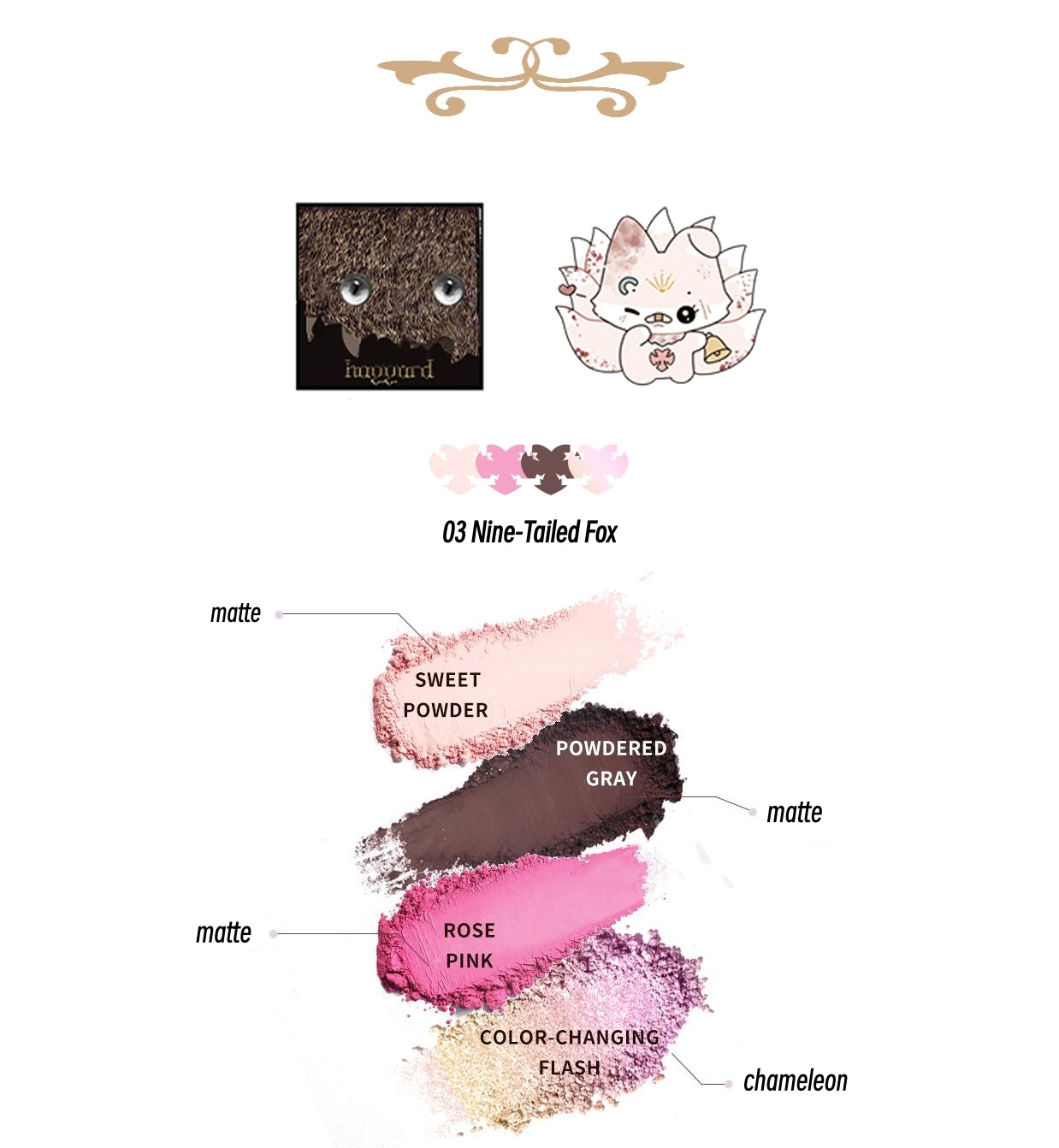 HAGGARD Emo Monster Collection Smokey Eyeshadow Palette T5254