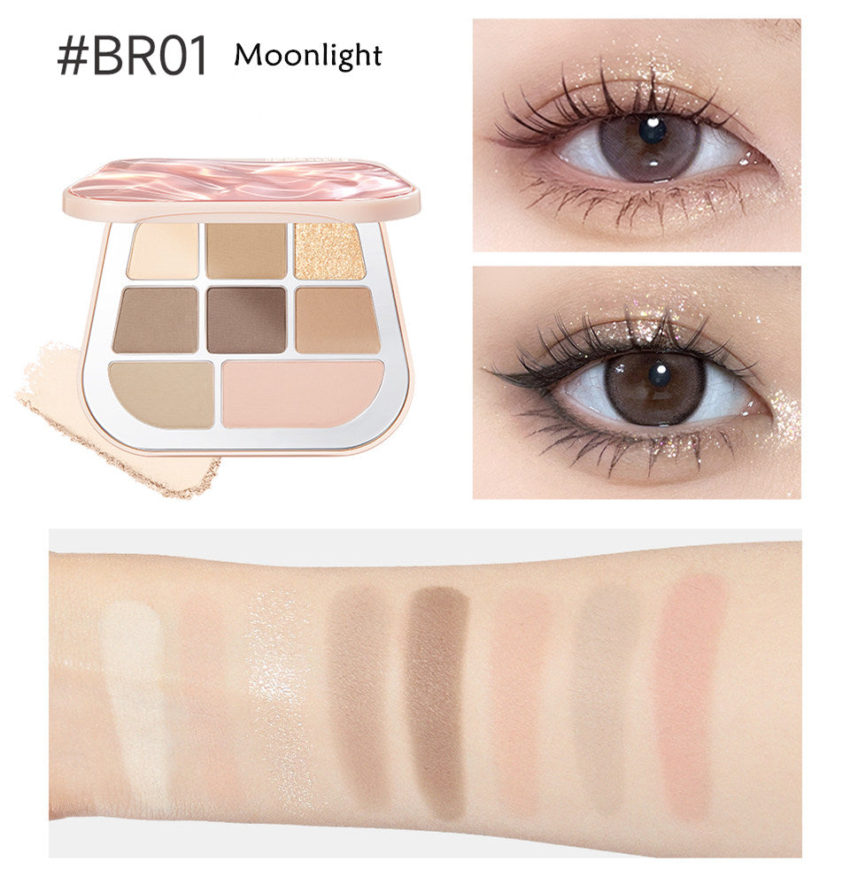 FOCALLURE 8-Color Pearlescent Chameleon Eyeshadow Palette T4304