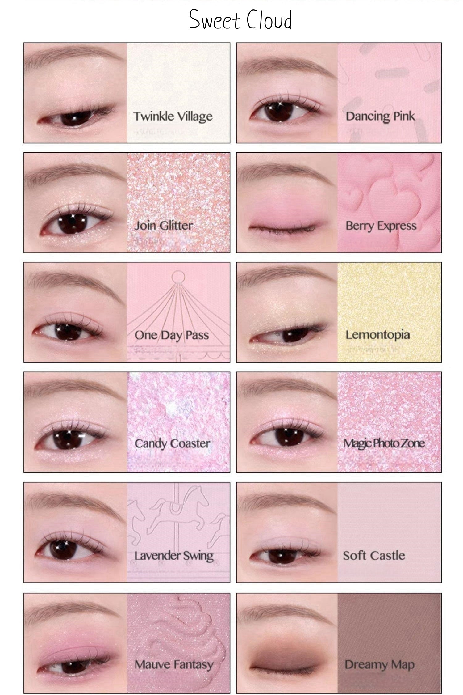 CLIO Sweet Pleasure 12 Colors Eyeshadow Palette T4408
