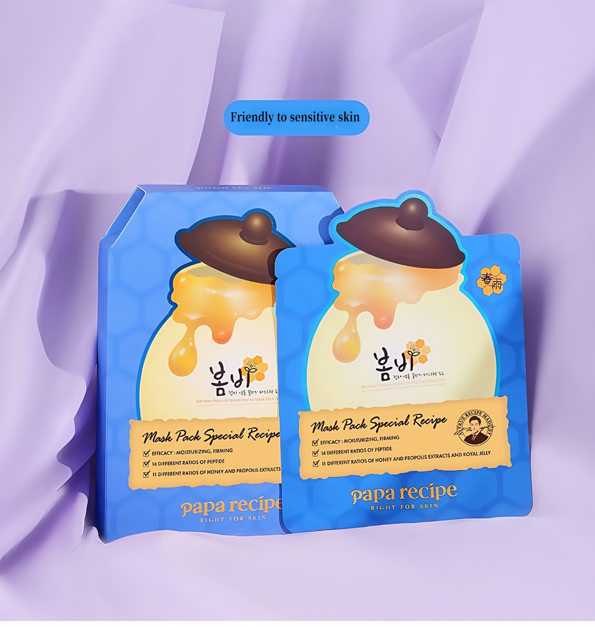 Papa Recipe Blue Honey Can Firm & Lift Facial Mask (3.0) 12 Pcs T5070