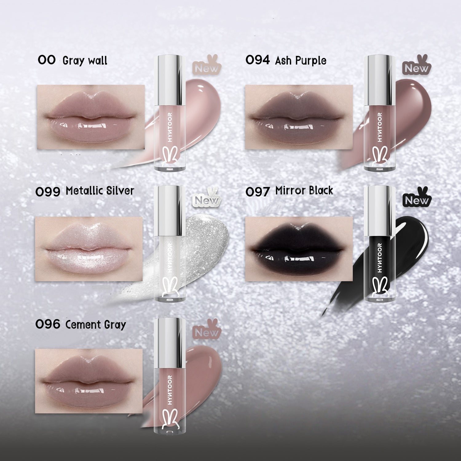 HYNTOOR Mirror Lip Gloss #00 Gray Wall T5192