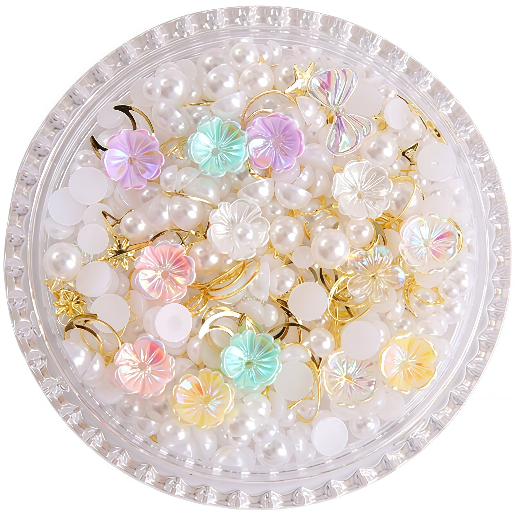 AmazingGirl Glittery Sequin Pearl Butterfly Face Makeup Stickers T5907