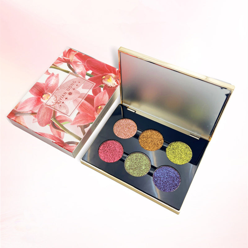 VIVIAN DONG Enchantress 6-Color Pearlescent Eyeshadow Palette T4039