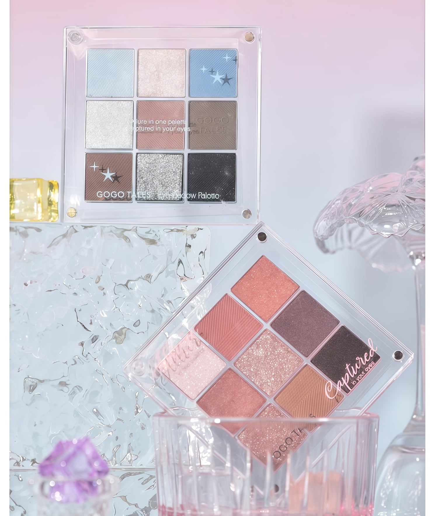 GOGO TALES Magnetic Sliding Cover Smoky Eyeshadow Palette T5234