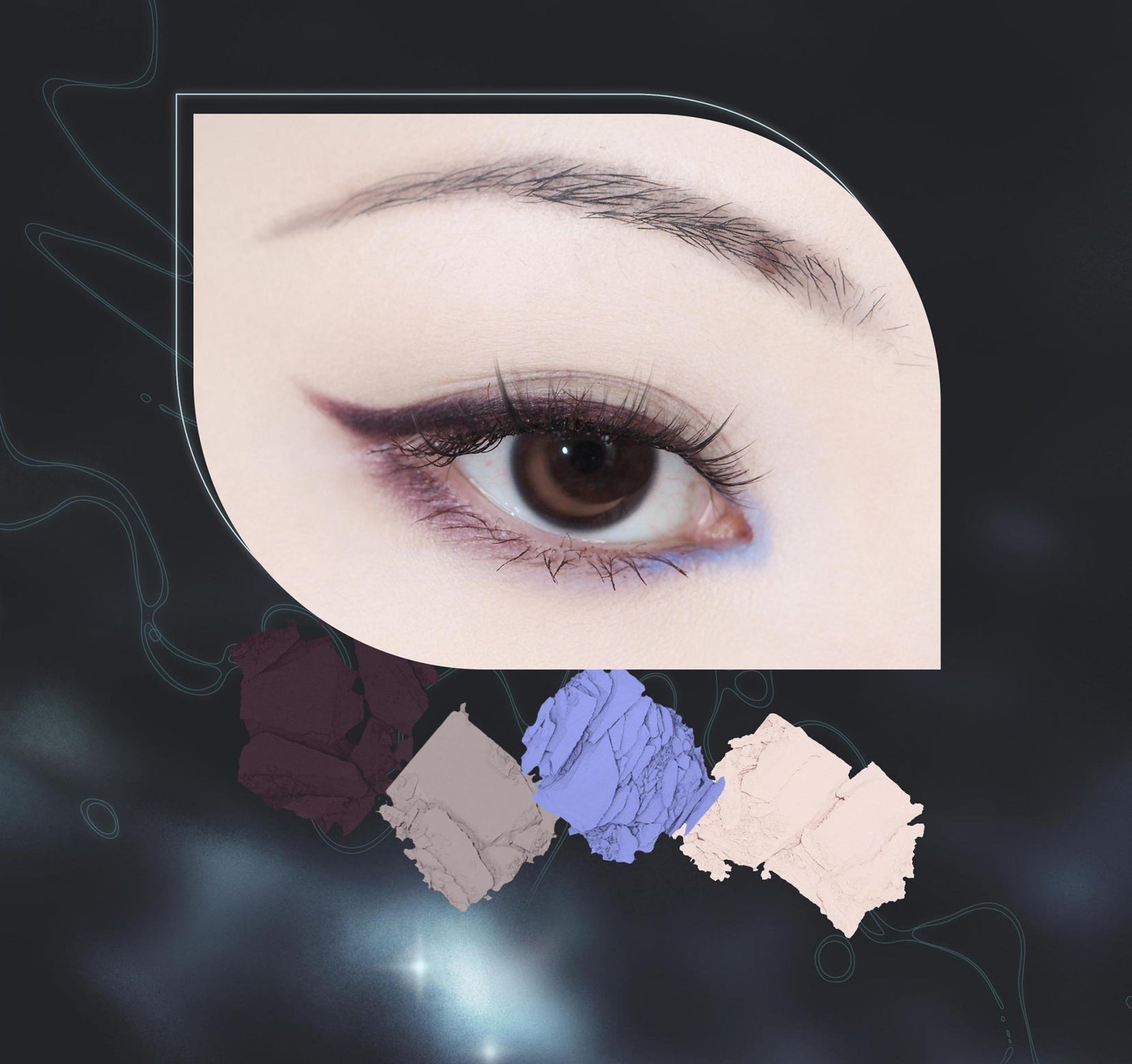 DRAMO Chameleon Eyeshadow Palette 010 Moonset Tide T4486