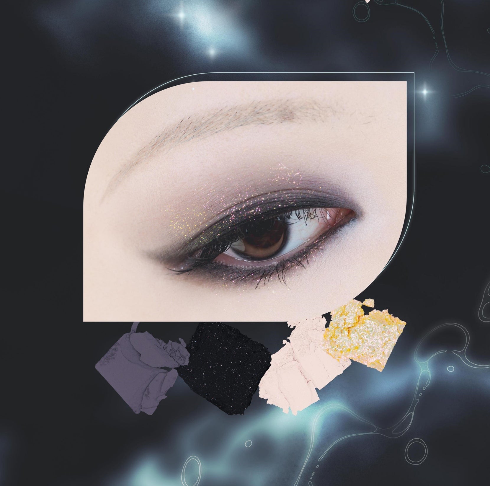 DRAMO Chameleon Eyeshadow Palette 010 Moonset Tide T4486