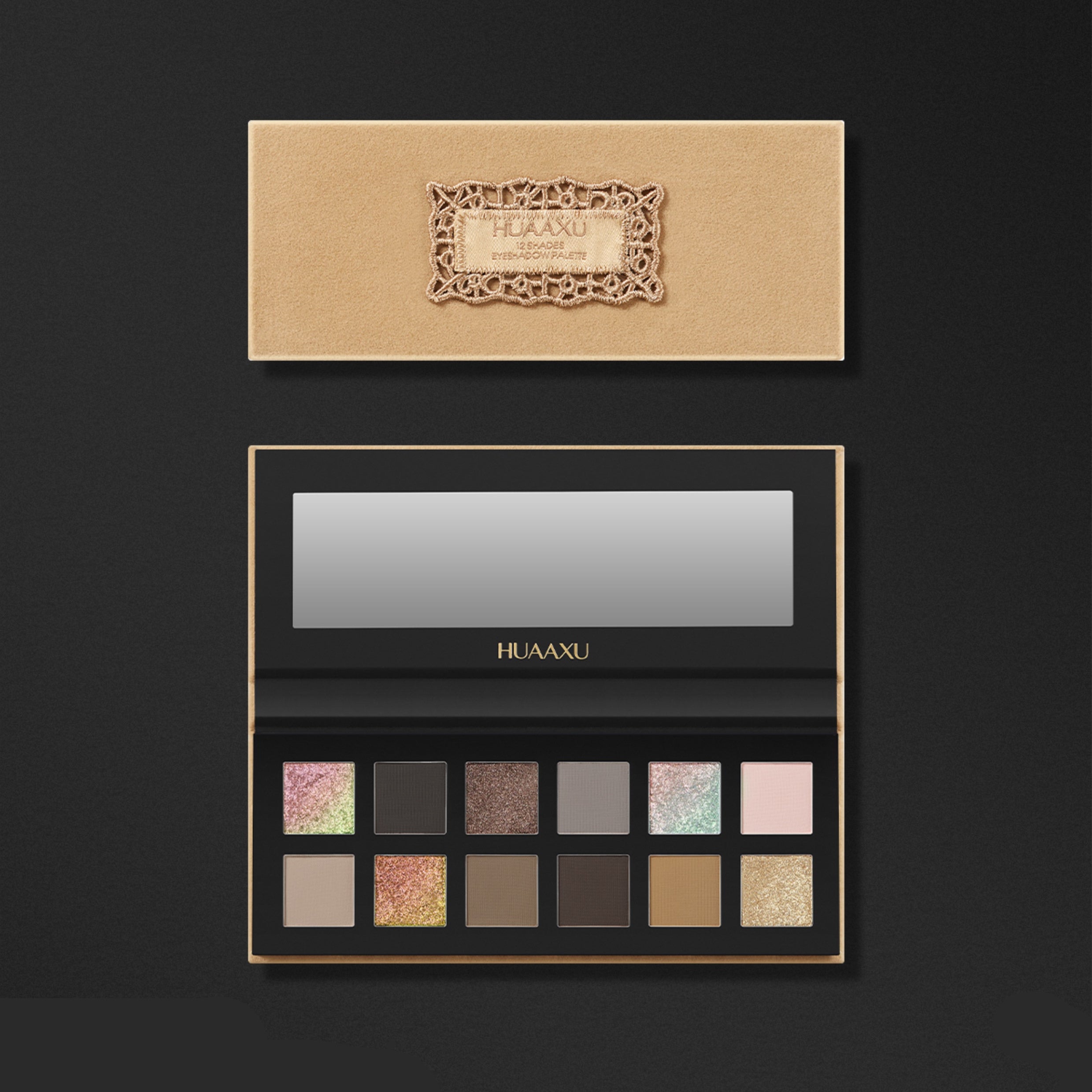 HUAXU Velvet Collection 12-color Chameleon Eyeshadow Palette T4213