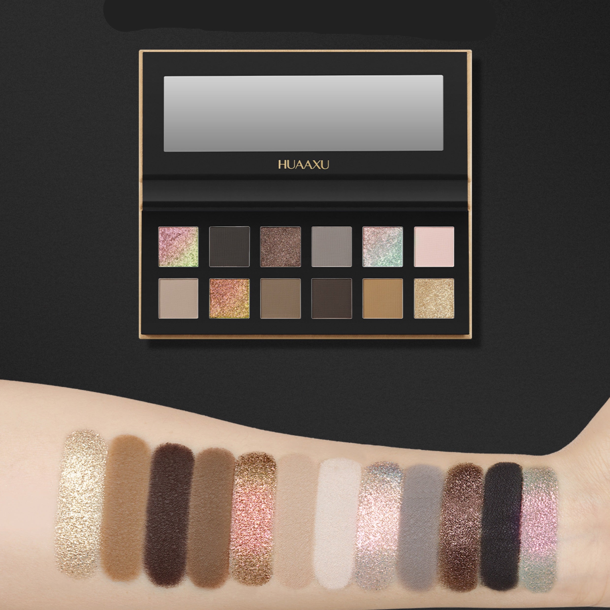 HUAXU Velvet Collection 12-color Chameleon Eyeshadow Palette T4213