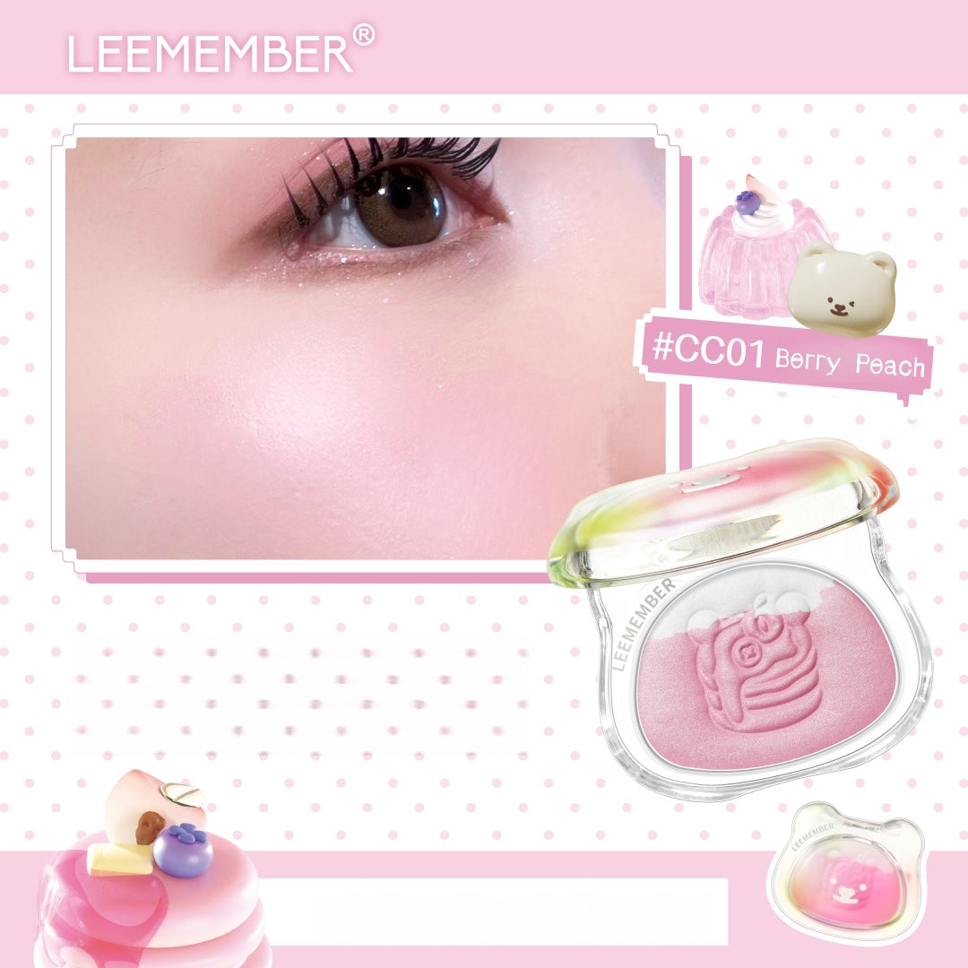 LEEMEMBER Fruit Punch Collection Blusher & Highlighter & Lip Gloss T5001