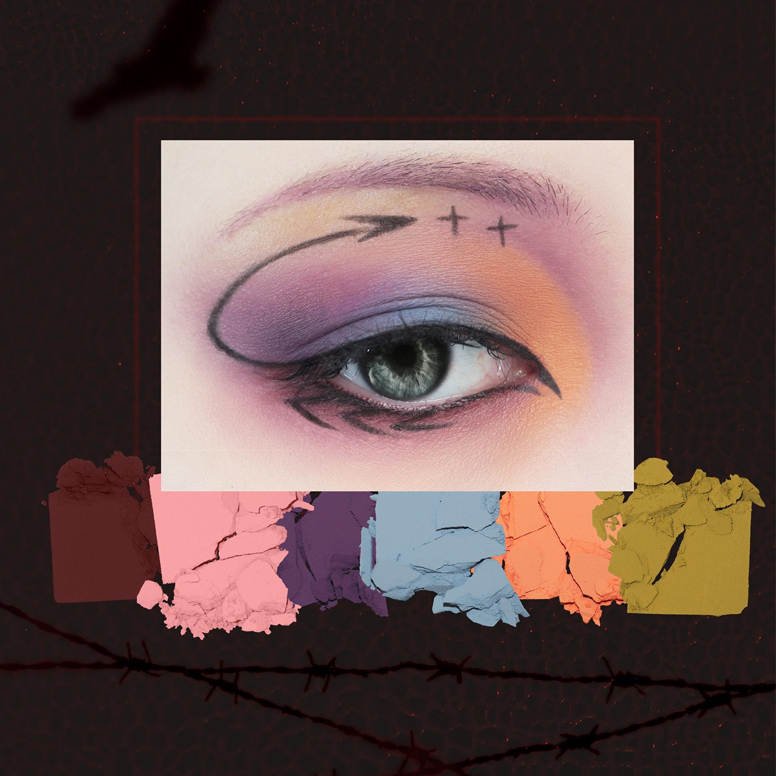 DRAMO Chameleon Eyeshadow Palette 1408 Weird Nightmare T4117