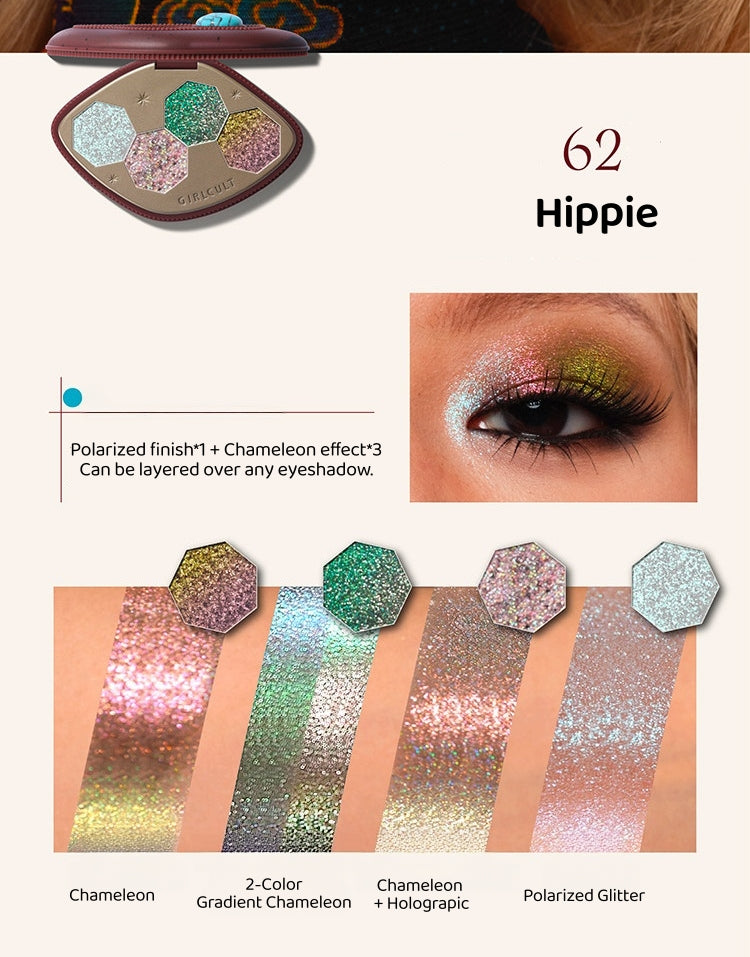 Girlcult Loulan Hippie Collection Chameleon Eyeshadow Palette T5962