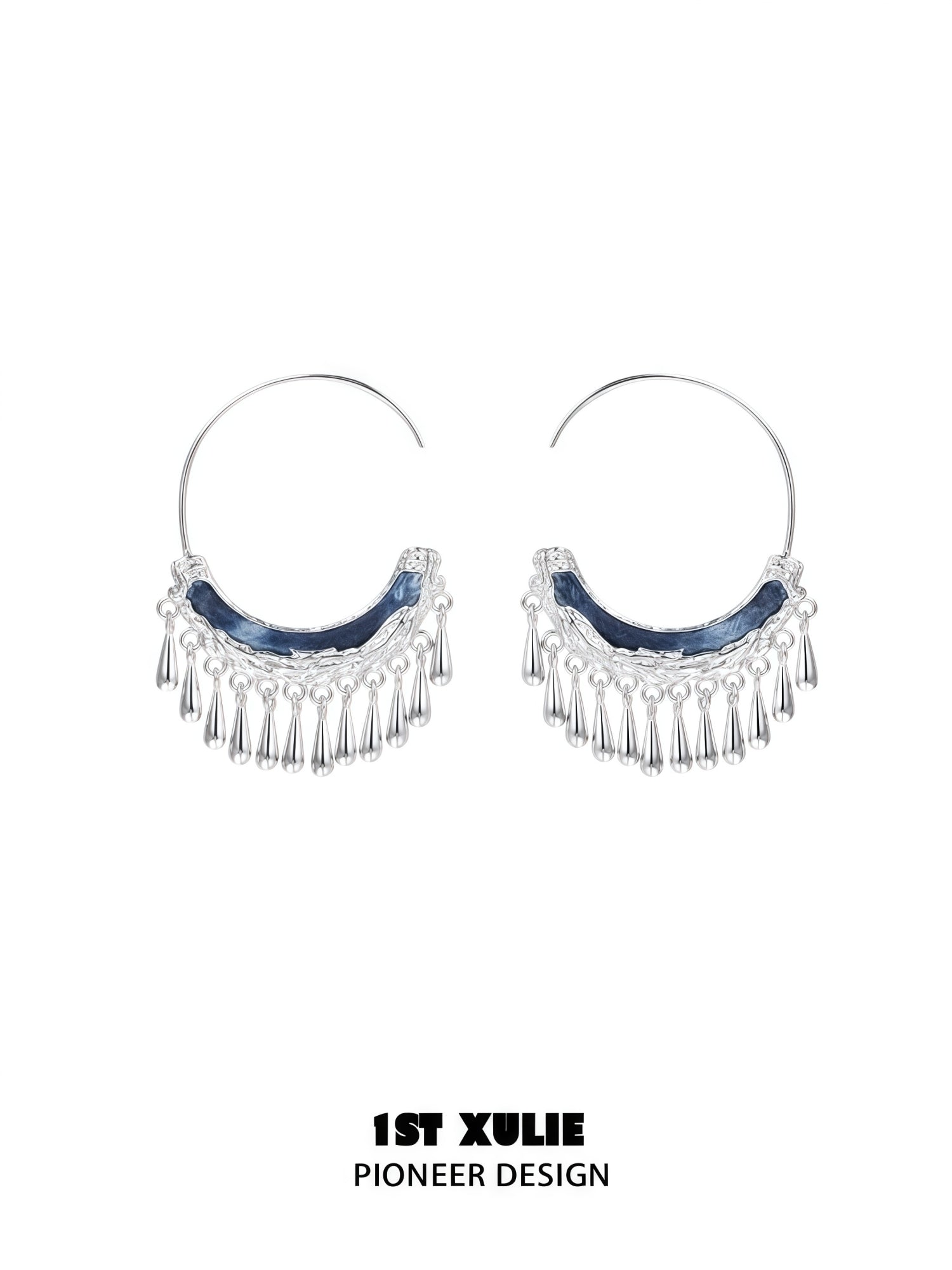 1STXULIE Superior Miao-style Niche Tassel Earrings T5822