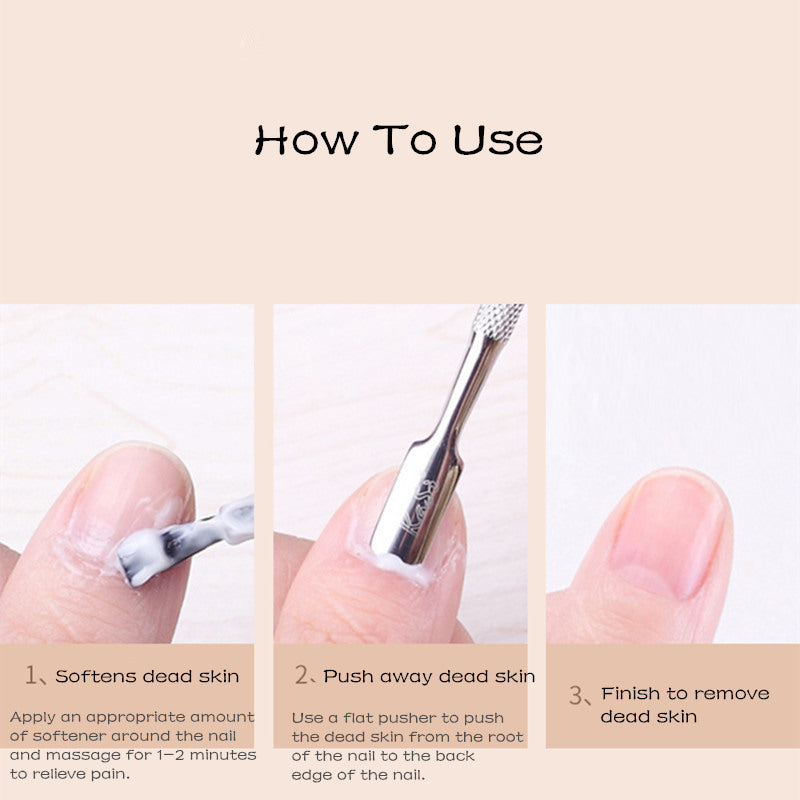 KaSi Special Steel Cuticle Pusher Dead Skin Remover T3299