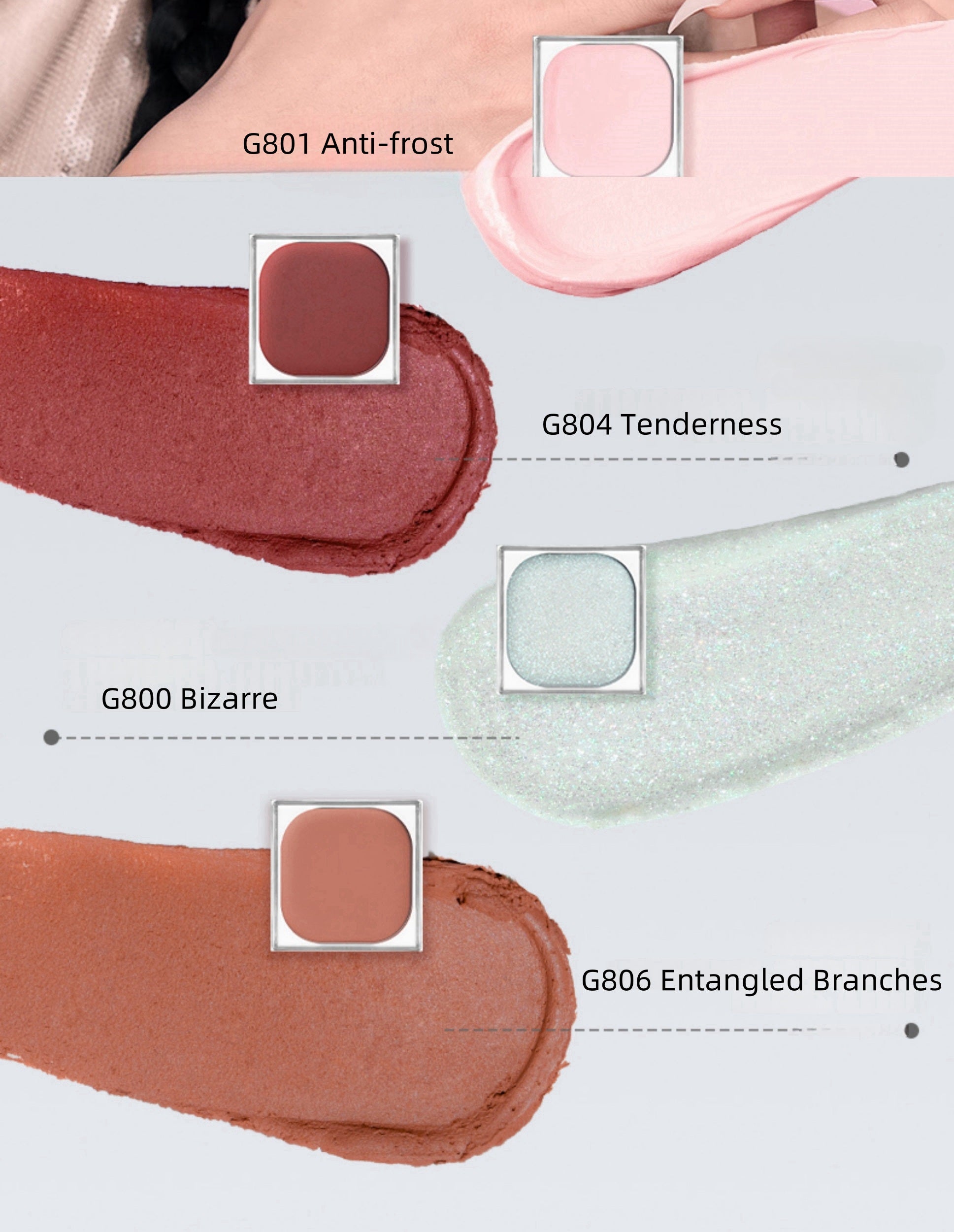 QianYan X Freya86 Good Luck From Snake DIY Eyeshadow Palette T4422