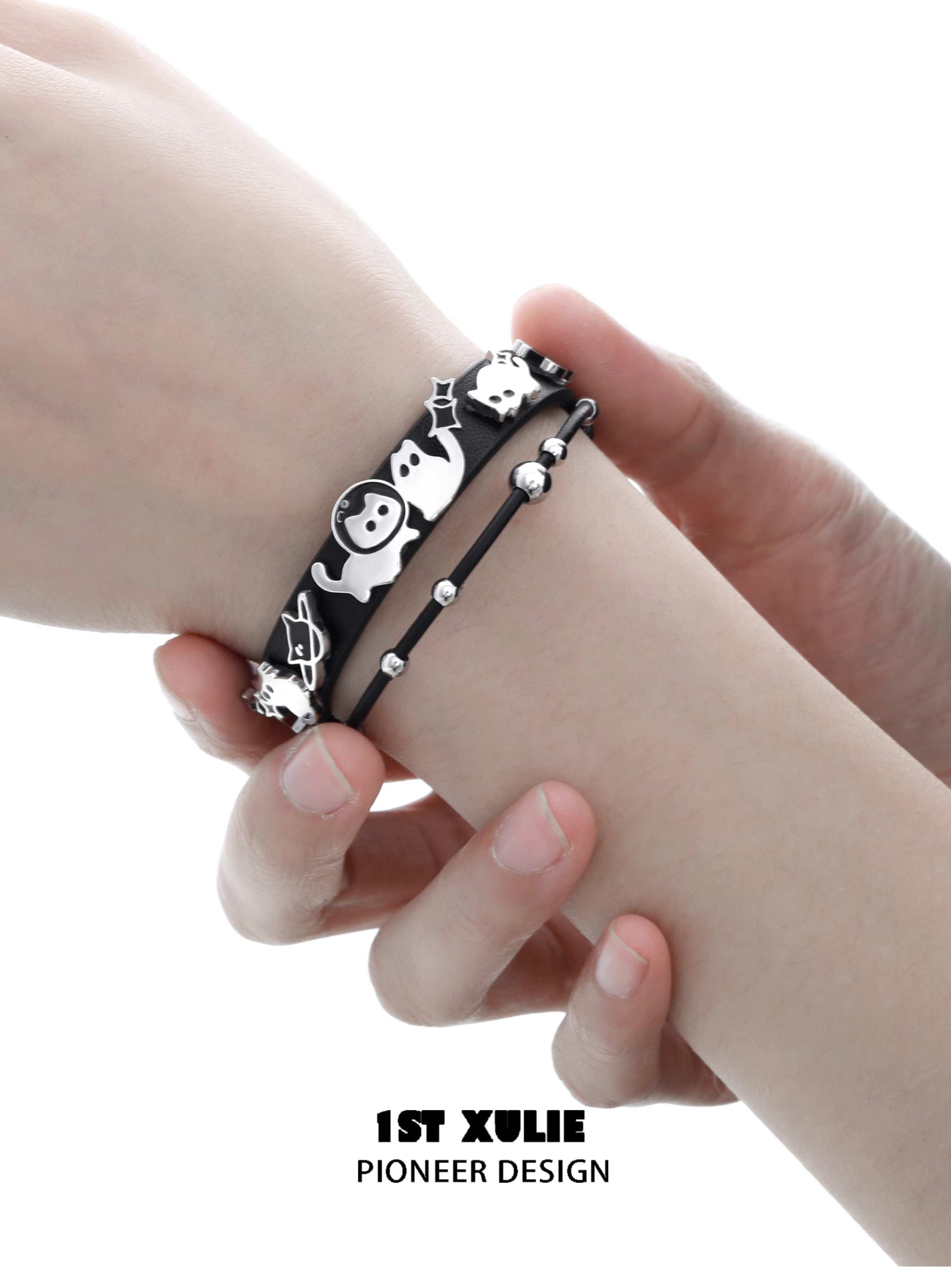 1STXULIE Cat In Night Collection Niche Gothic Bracelet T4698