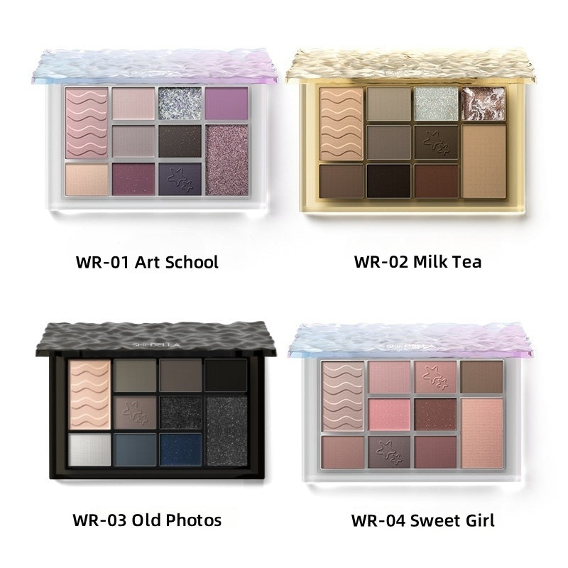 SheDella Water Ripple 10-Color Eyeshadow Palette T4433