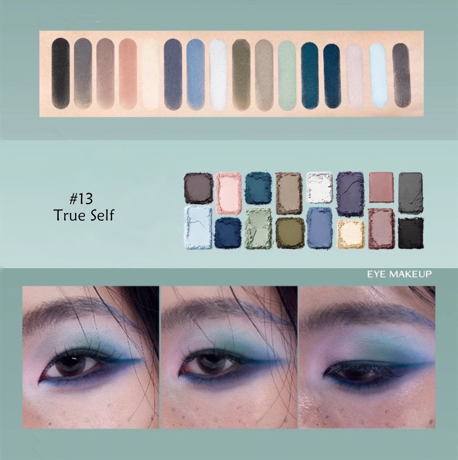 QianYan 16-Color Fog Garden Matte Eyeshadow Palette T4240