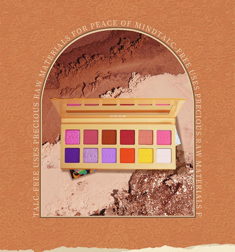 YiCaiWenMo Impression of Mountains & Seas 12-color Eyeshadow Palette T5066