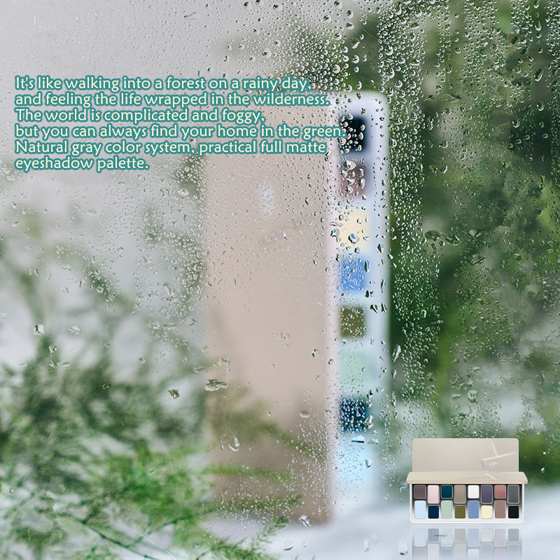 QianYan 16-Color Fog Garden Matte Eyeshadow Palette T4240