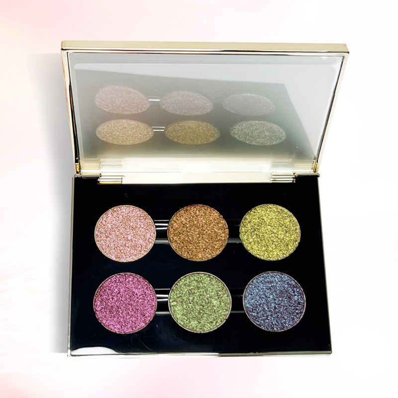 VIVIAN DONG Enchantress 6-Color Pearlescent Eyeshadow Palette T4039