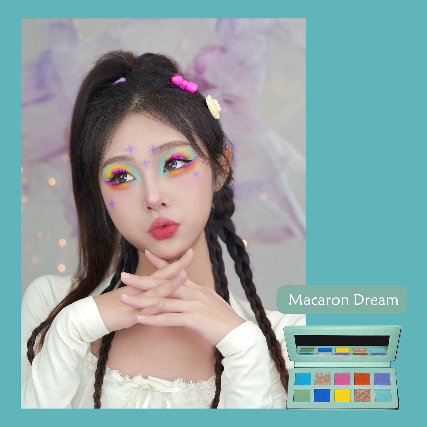 JSZH Shine On Stage Matte & Pearlescent Eyeshadow Palette T4204