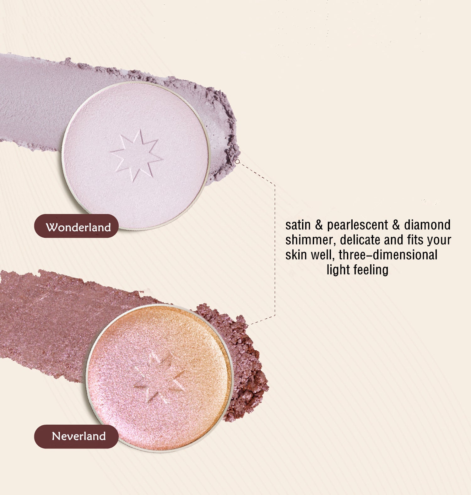 Girlcult Mountain Sea Series Matte & Pearlescent Highlighter Powder T3032