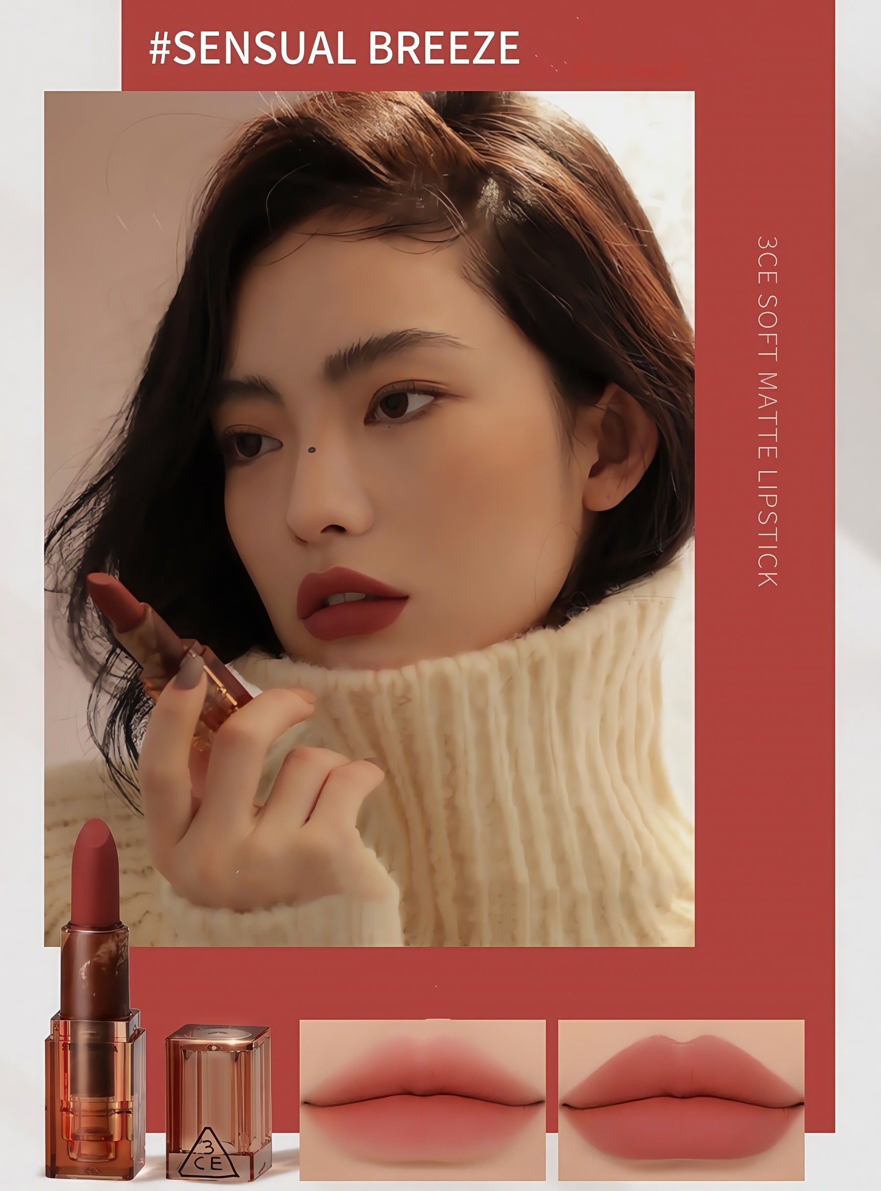 3CE Moist Velvet Soft Matte Lipstick T4562