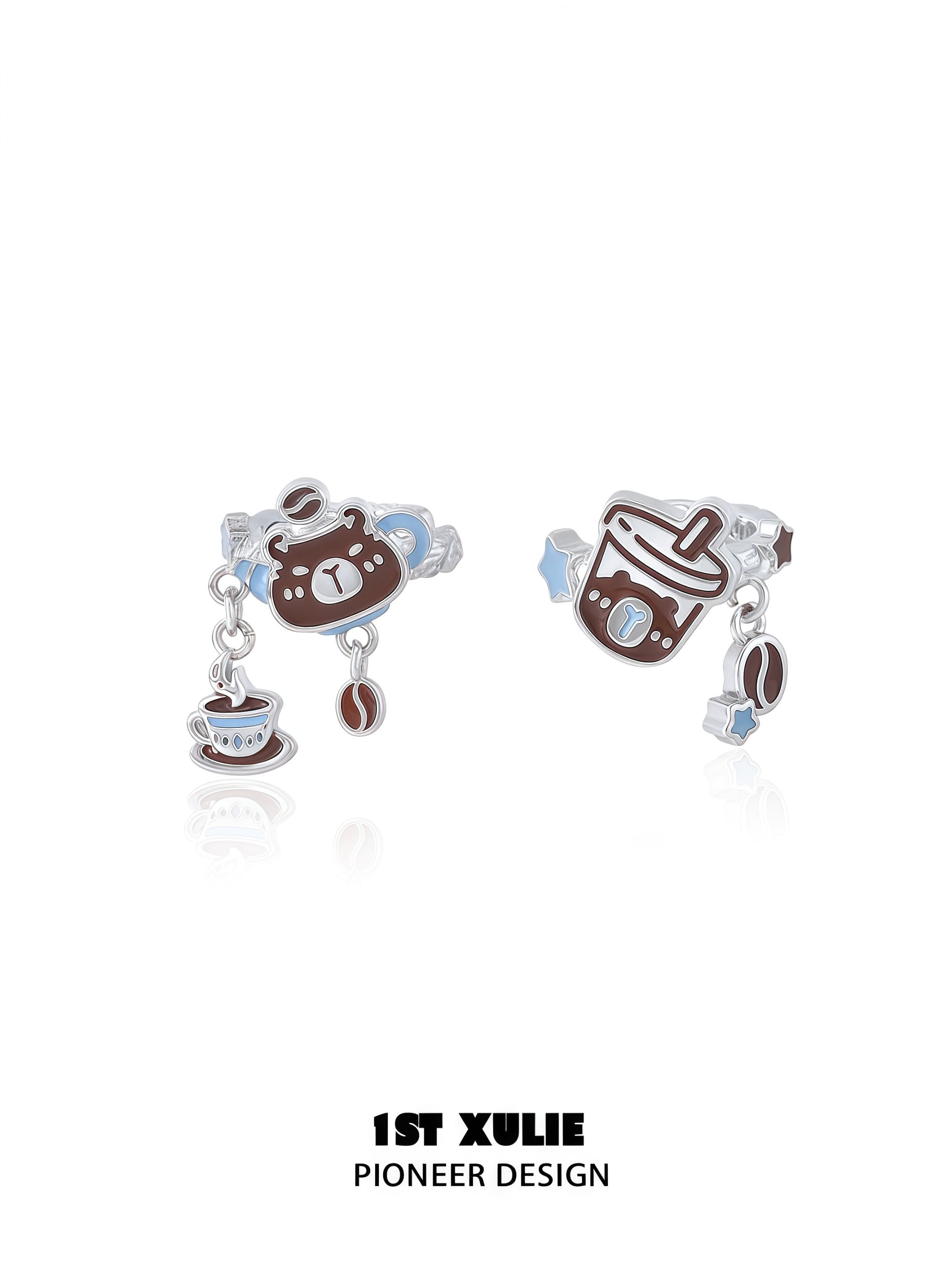 1STXULIE Superior Niche Capybara Clip-on Earrings T5846