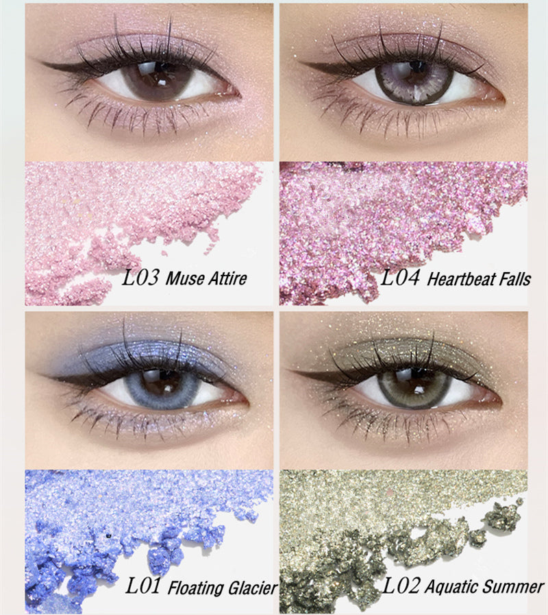 INSBAHA Matte & Pearlescent Monochrome Eyeshadow T4119
