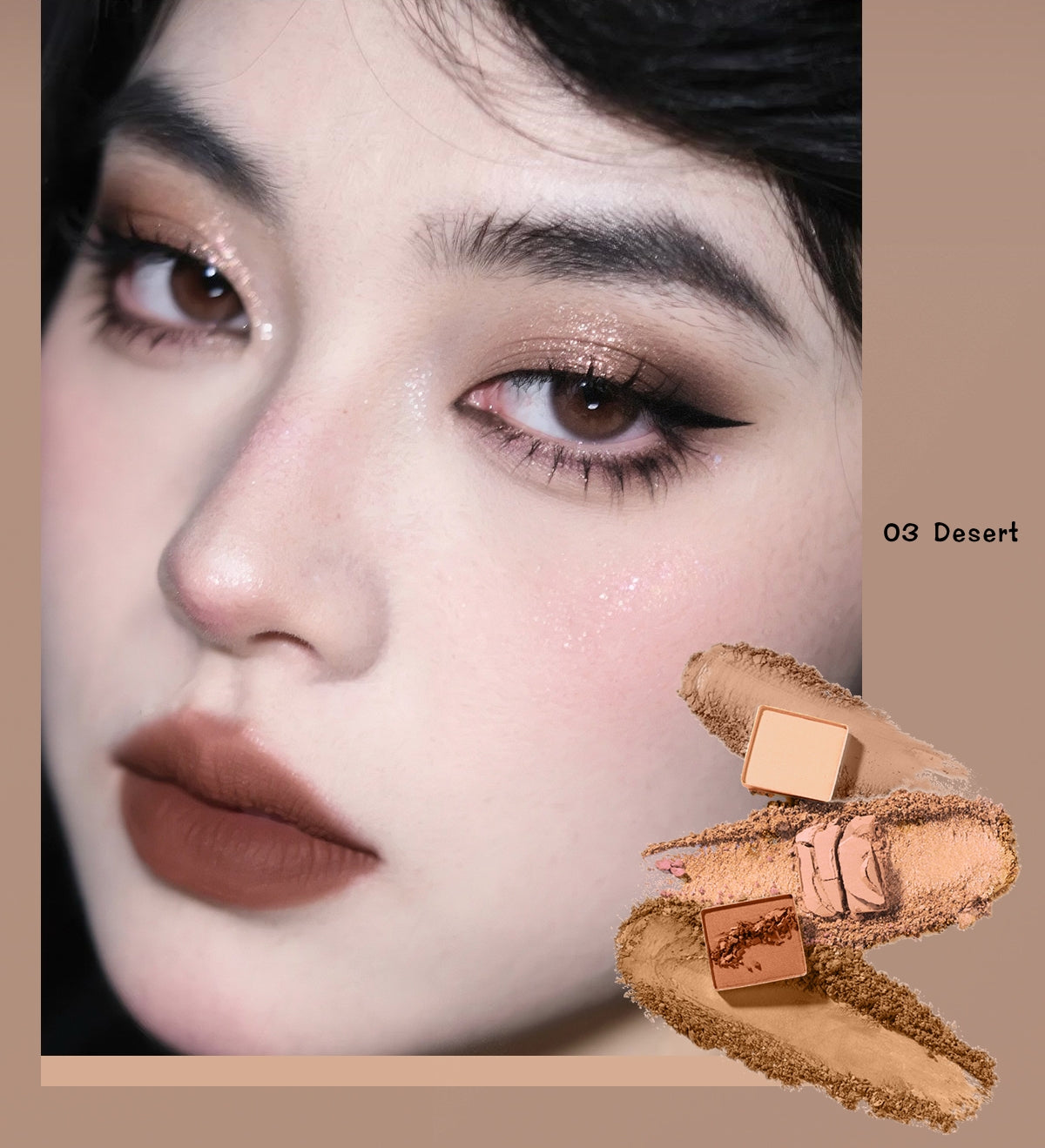 CARMELA 12-color Glazed Eyeshadow Palette T5031