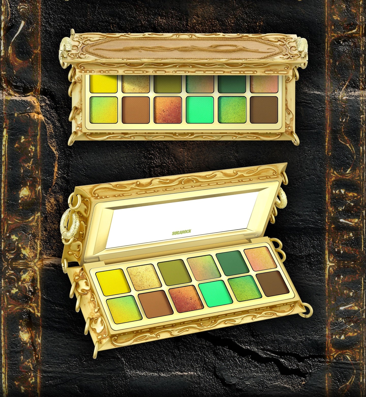 SUGAROCK Mystic Mask 12 Color Eyeshadow Palette T4978