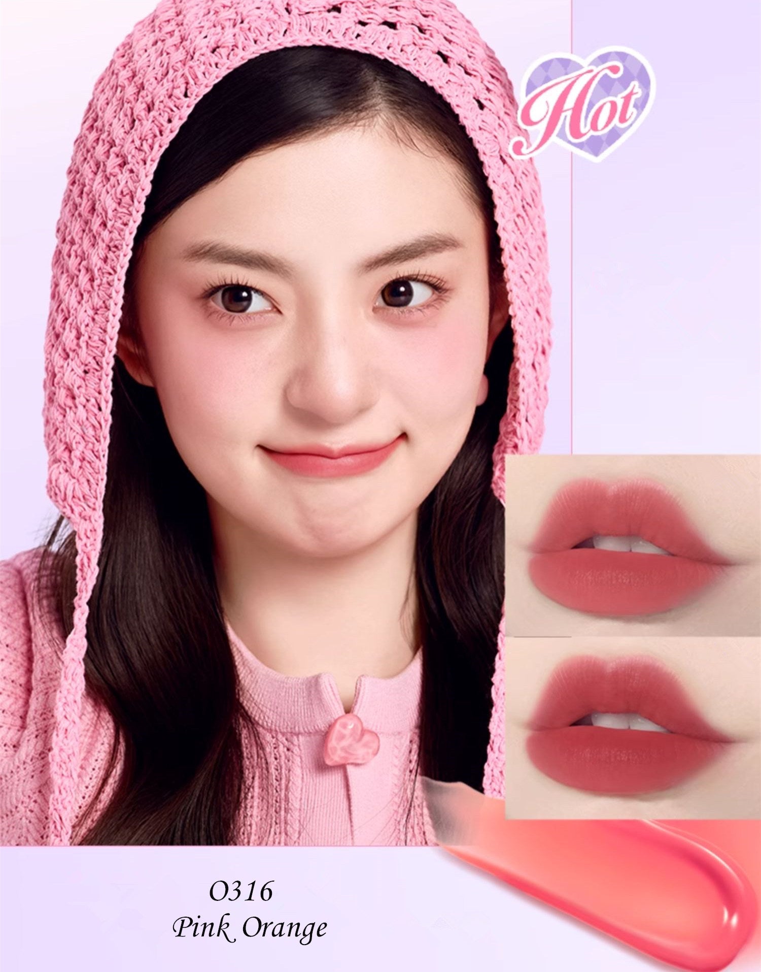 COLORKEY Ice Cream Watery Matte Lip Gloss 6 Pcs Set T4370