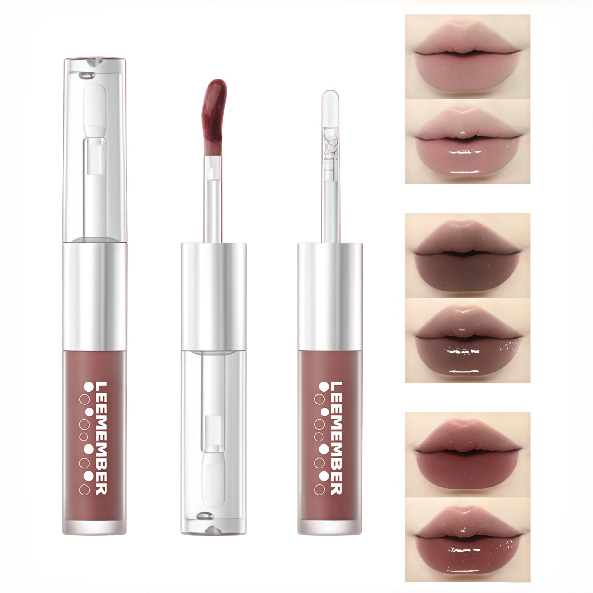 LEEMEMBER Red Wine Collection Matte & Glossy Lip Glaze T5535