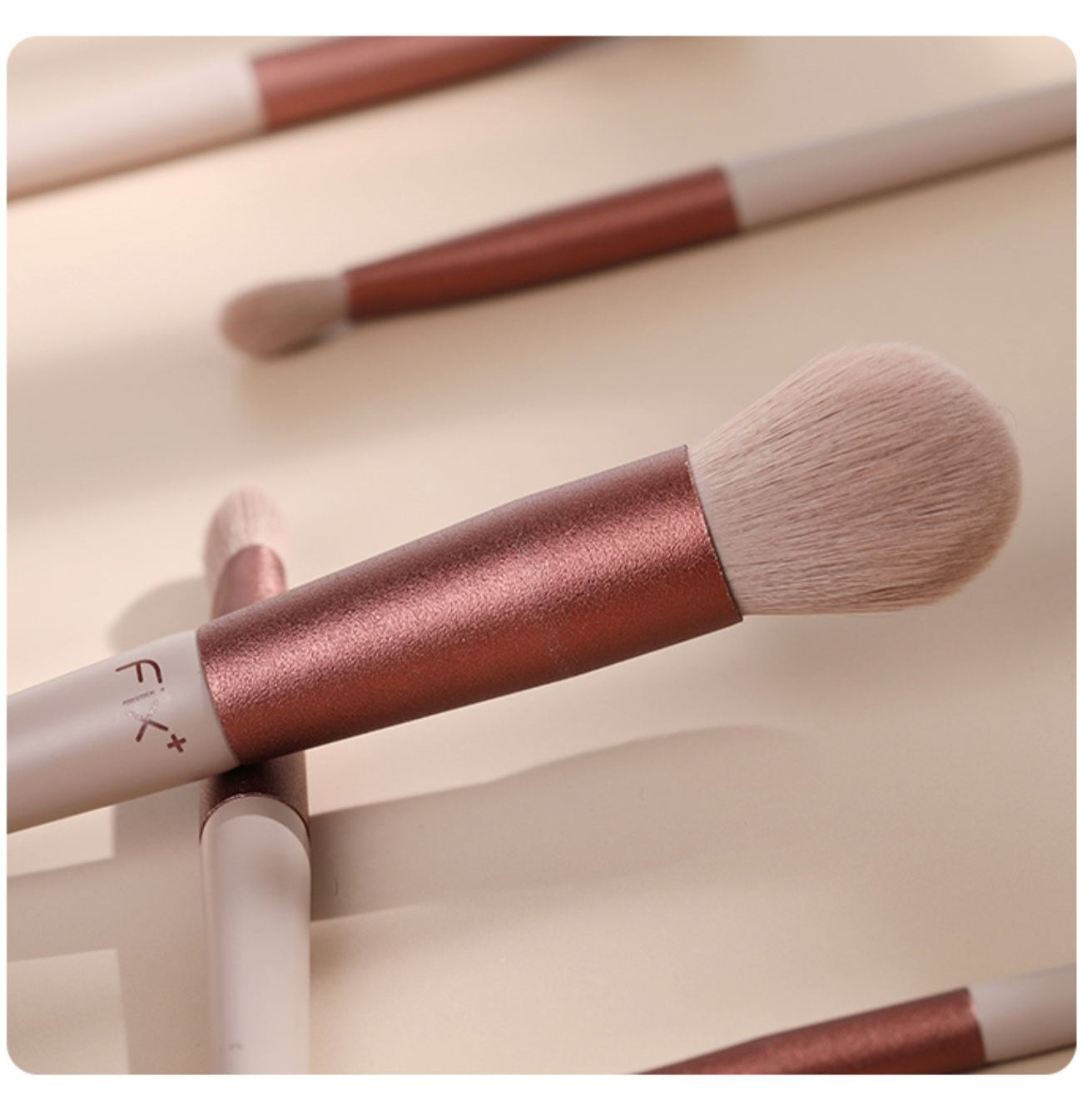 FIX+ Spring Milk Tea Collection Professional Makeup Brush 12 Pcs Set T4902