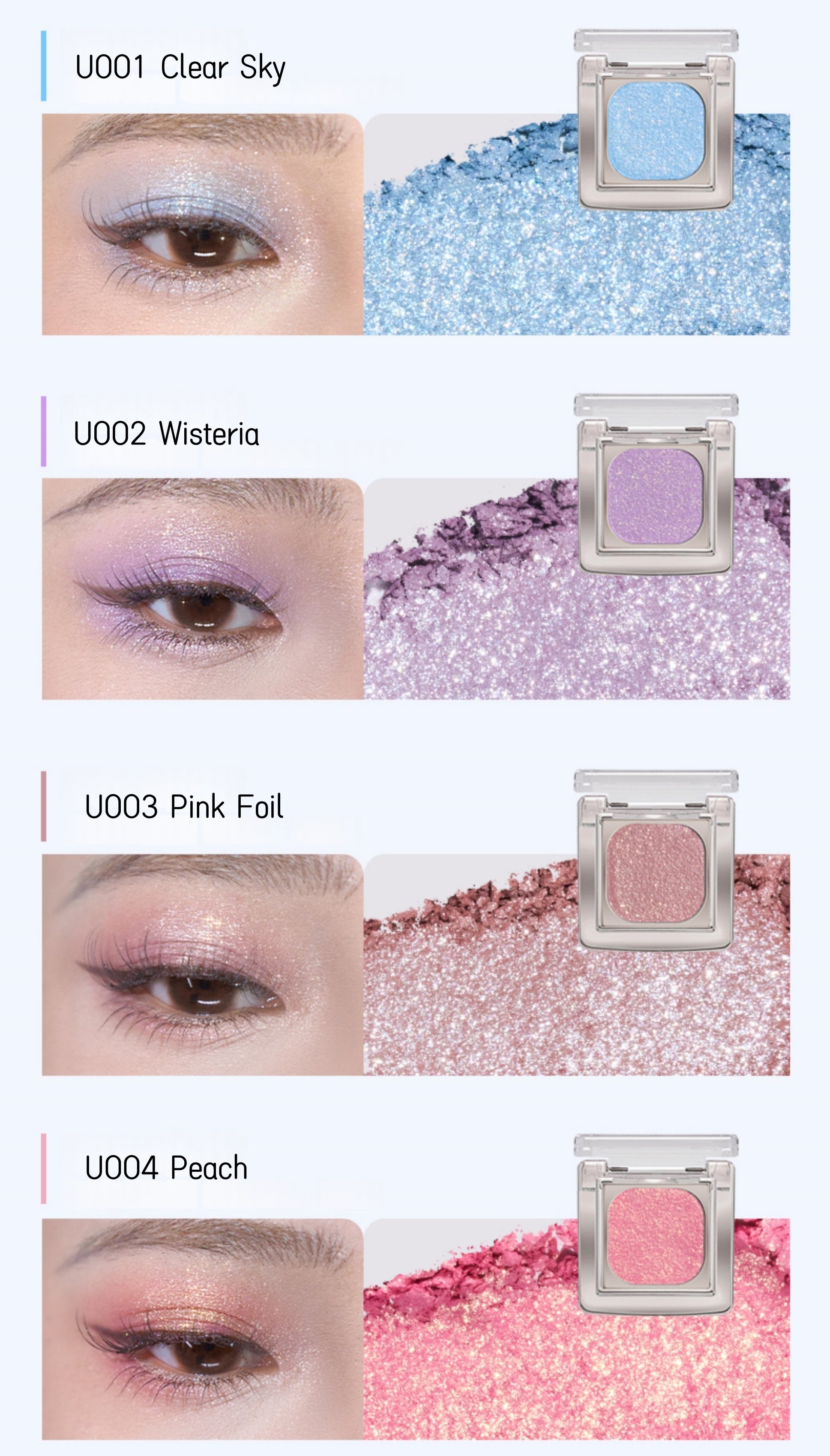 QianYan Burnt Foil Art Baked Diamond Shimmer Eyeshadow T4620