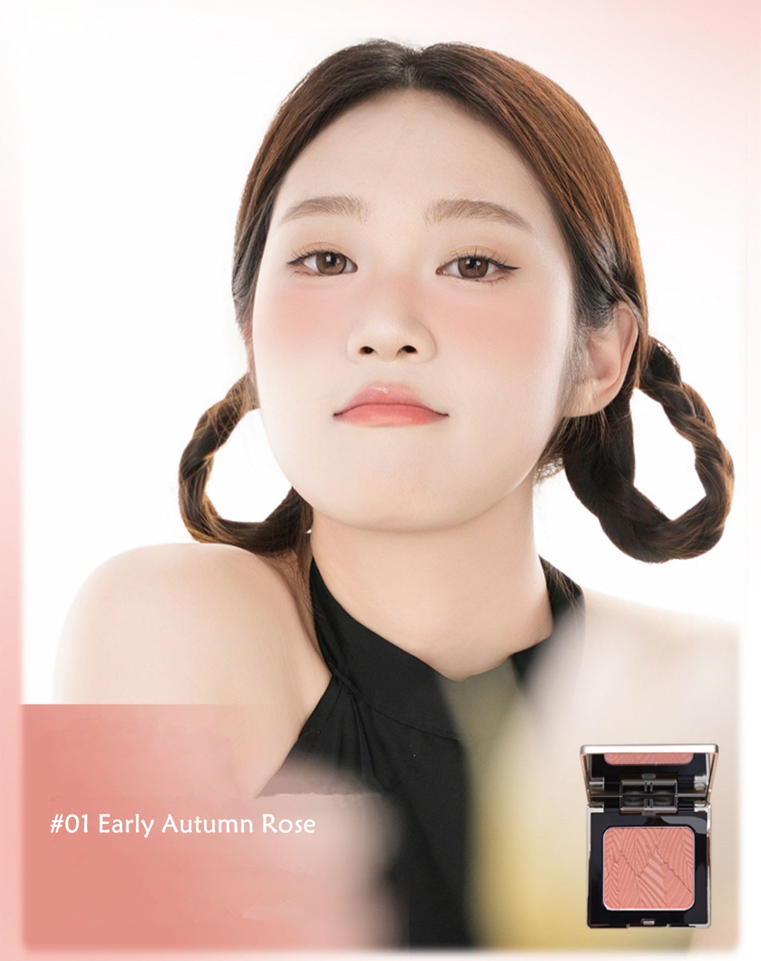 ORIGINAL ARTIST Red Maple Liquid Baked Satin Makeup Blusher T4175