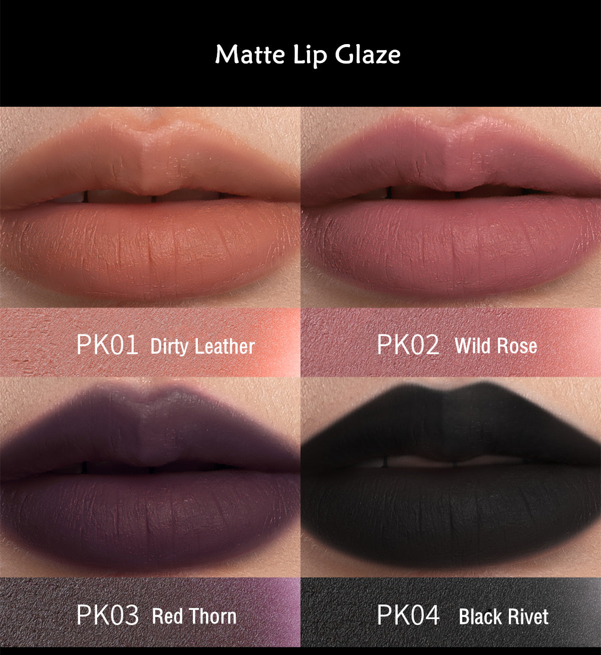 Girls Chat Romantic Rebel Collection 4 Pcs Lip Glaze Set T4198