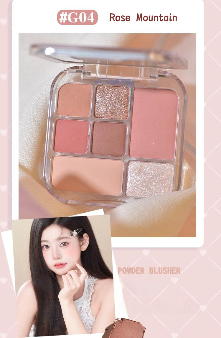 GOGO TALES Girlish Heart 7-color Eyeshadow Palette T5093