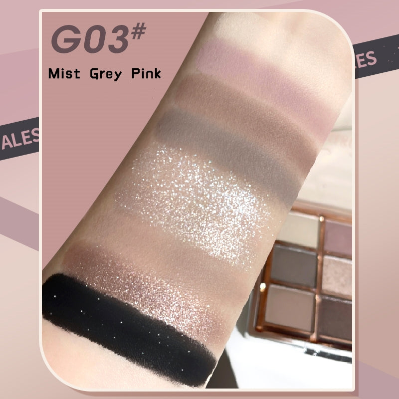 GOGO TALES Romantic Retro 9-color Smokey Eyeshadow Palette T4847