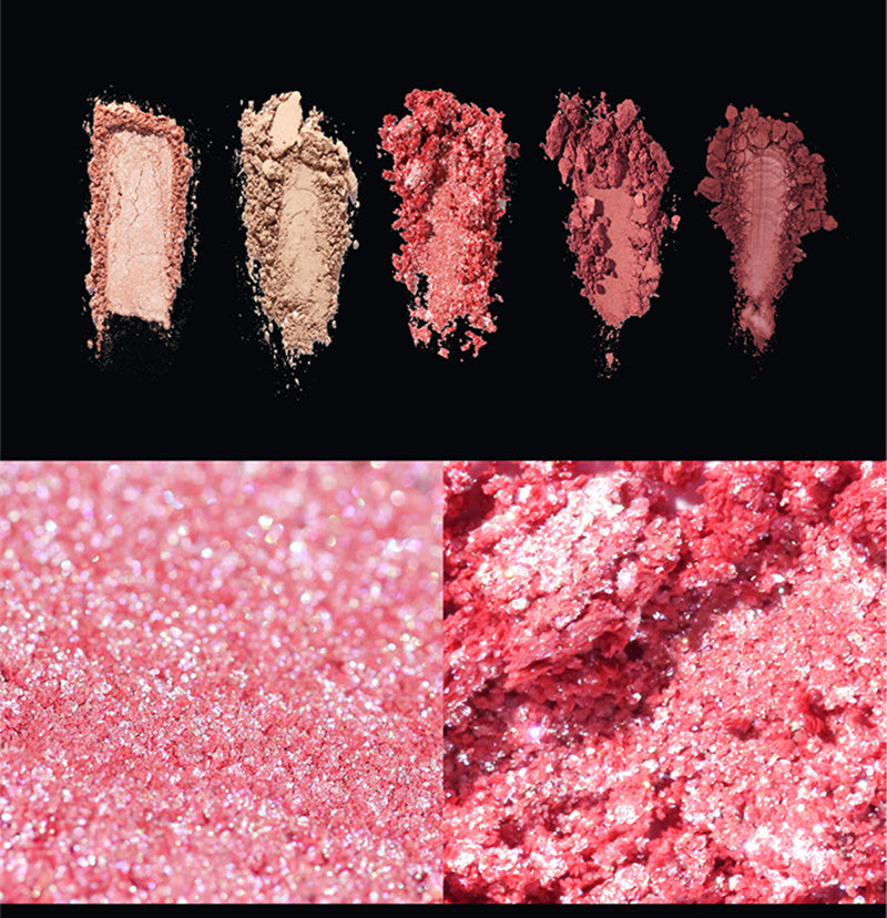 ODDITY 5-Color Glass Pearlescent Eyeshadow Palette T4199