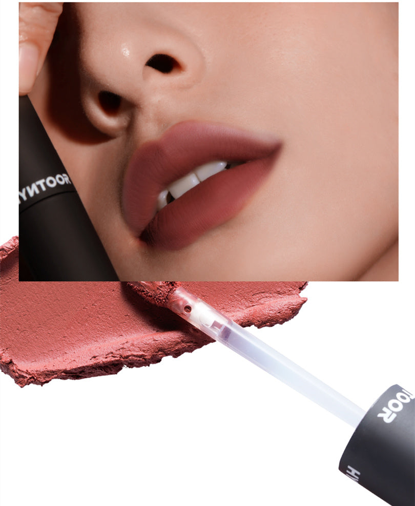 HYNTOOR Matte Lip Mud #Weird Coffee Green T4849