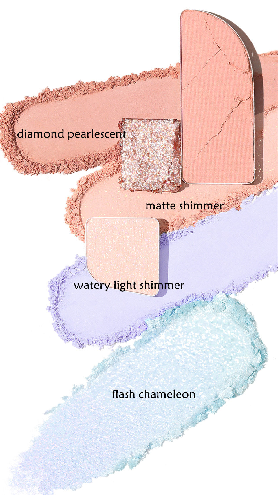 FOCALLURE 8-Color Pearlescent Chameleon Eyeshadow Palette T4304