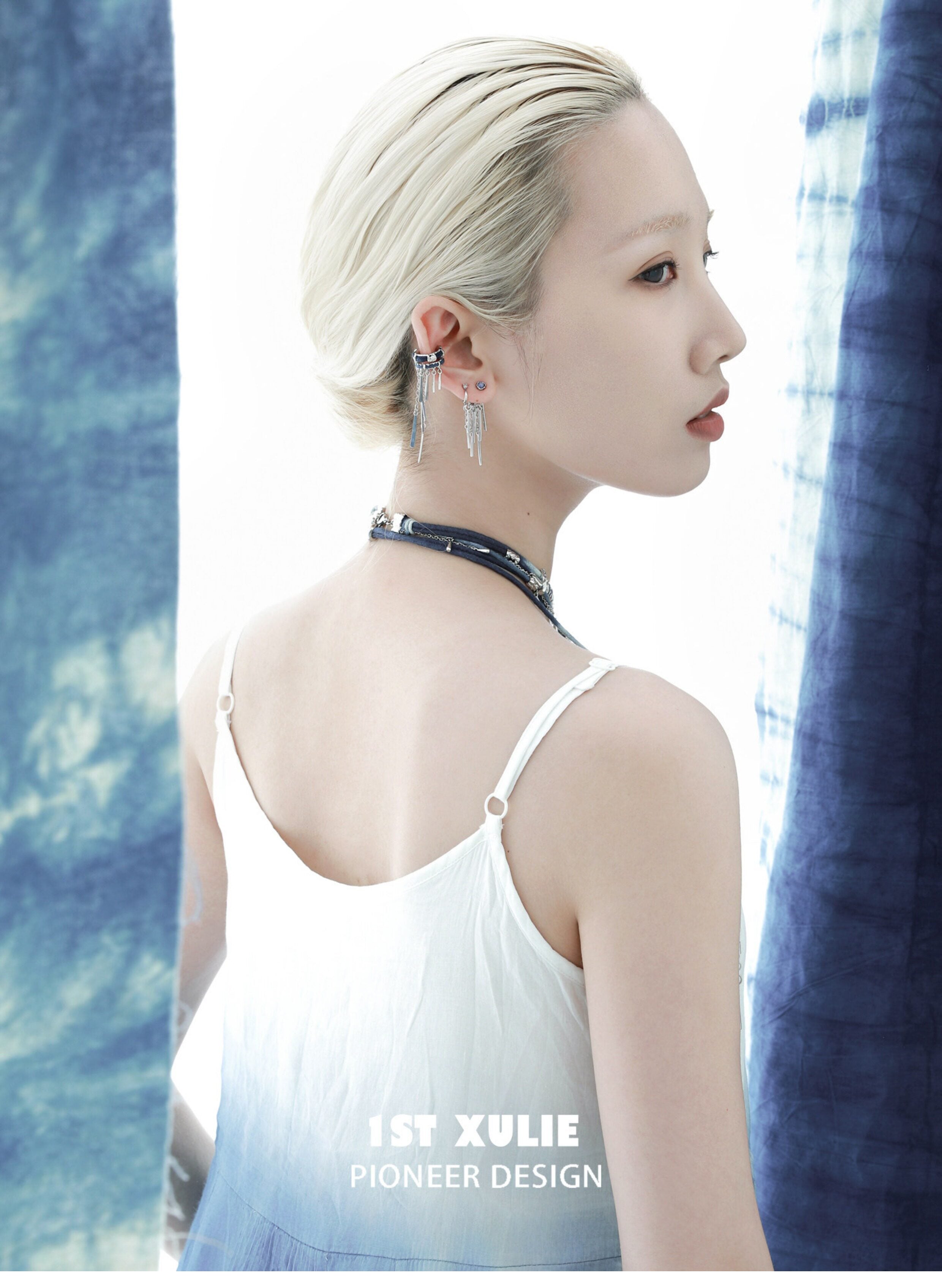 1STXULIE Superior Miao-style Niche Tassel Earrings T5823