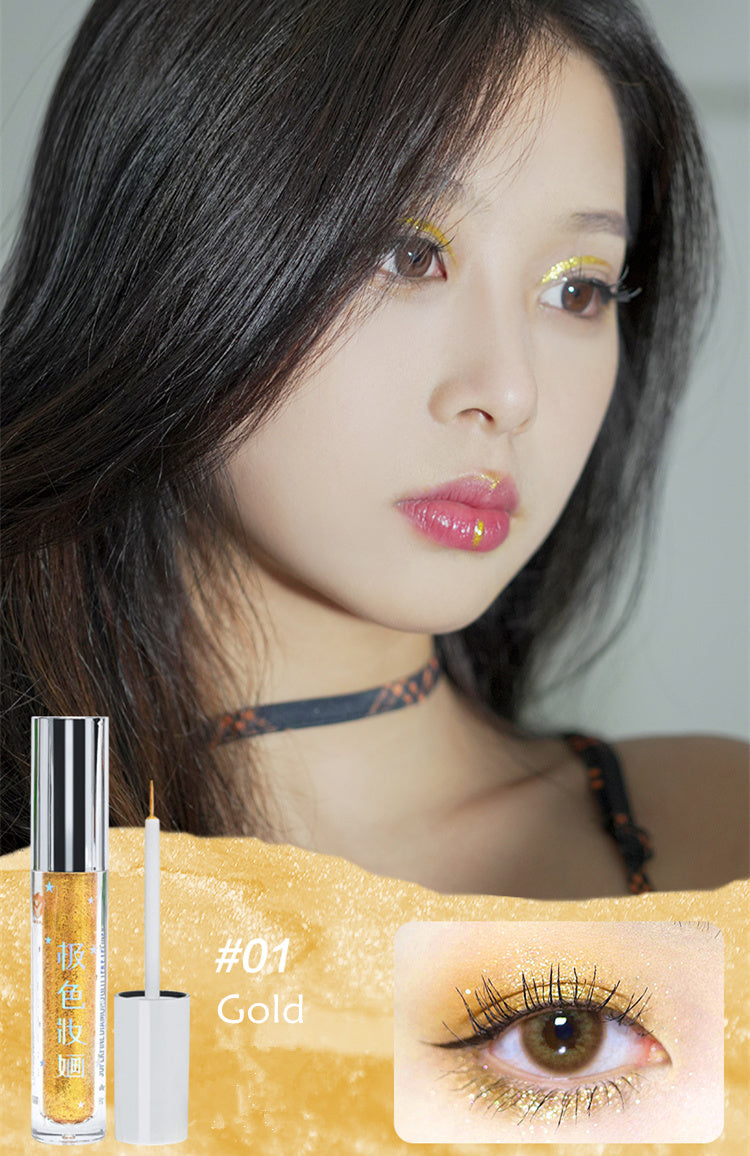 JSZH Diamond Holographic Glitter Liquid Eyeliner Pen T4238