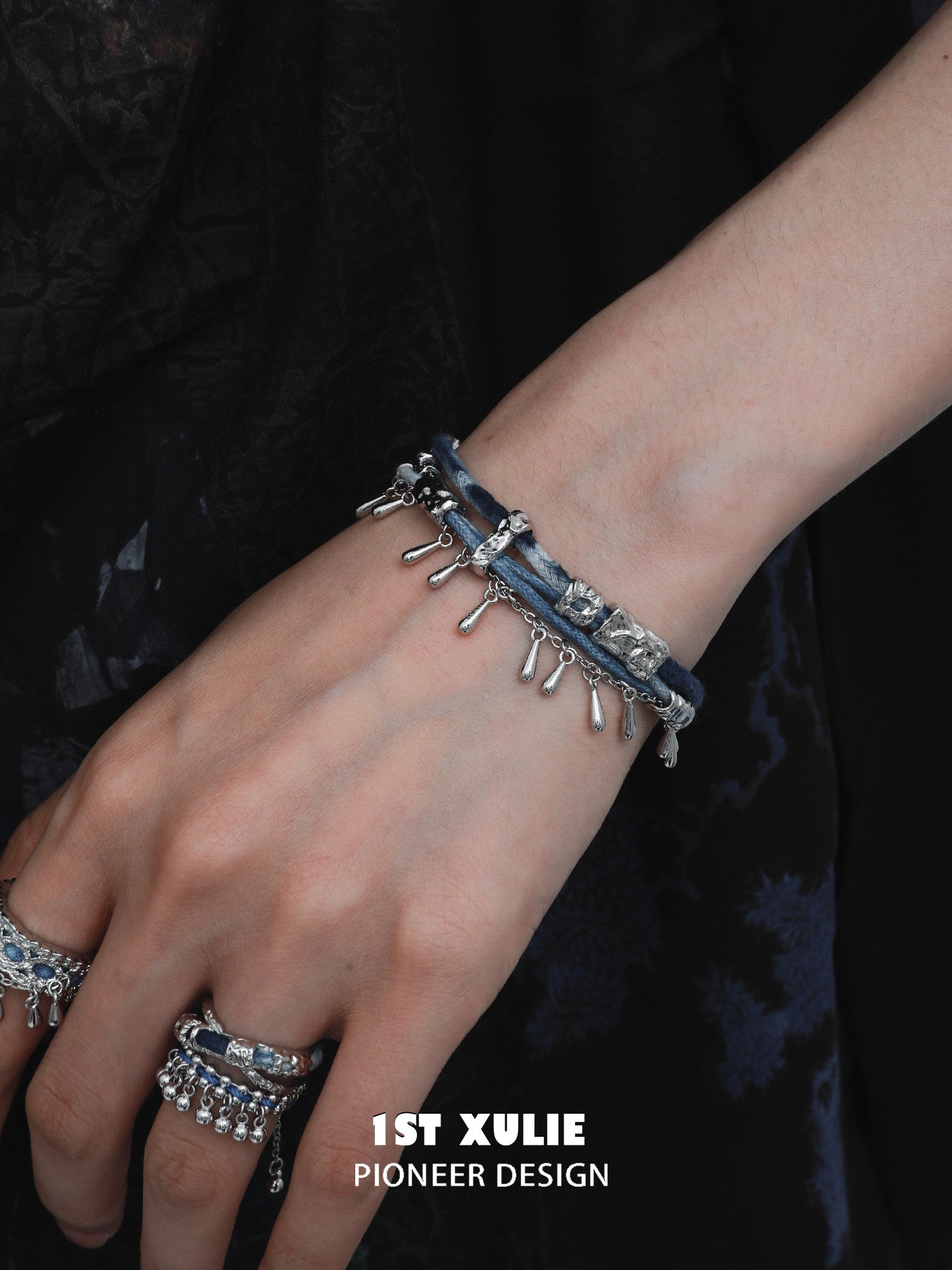 1STXULIE Superior Miao-style Niche Open Ring T5830