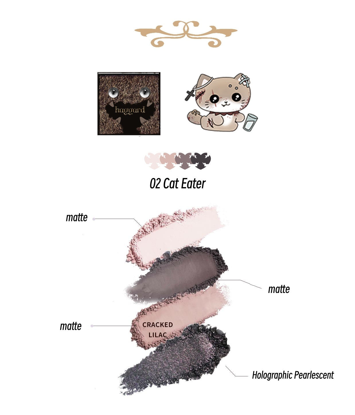 HAGGARD Emo Monster Collection Smokey Eyeshadow Palette T5254