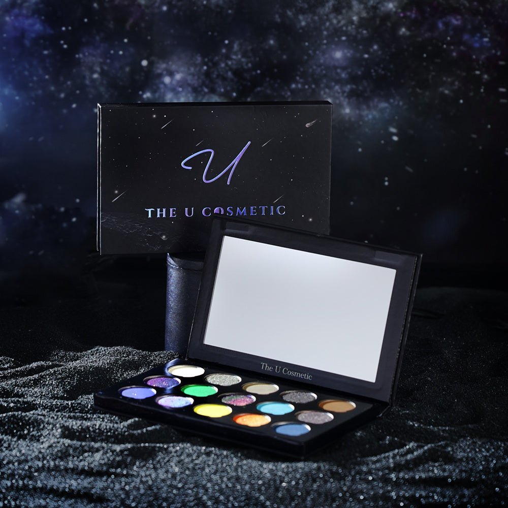 THE U COSMETICS Eye Of Universe 15 farver kameleon øjenskyggepalette T4081